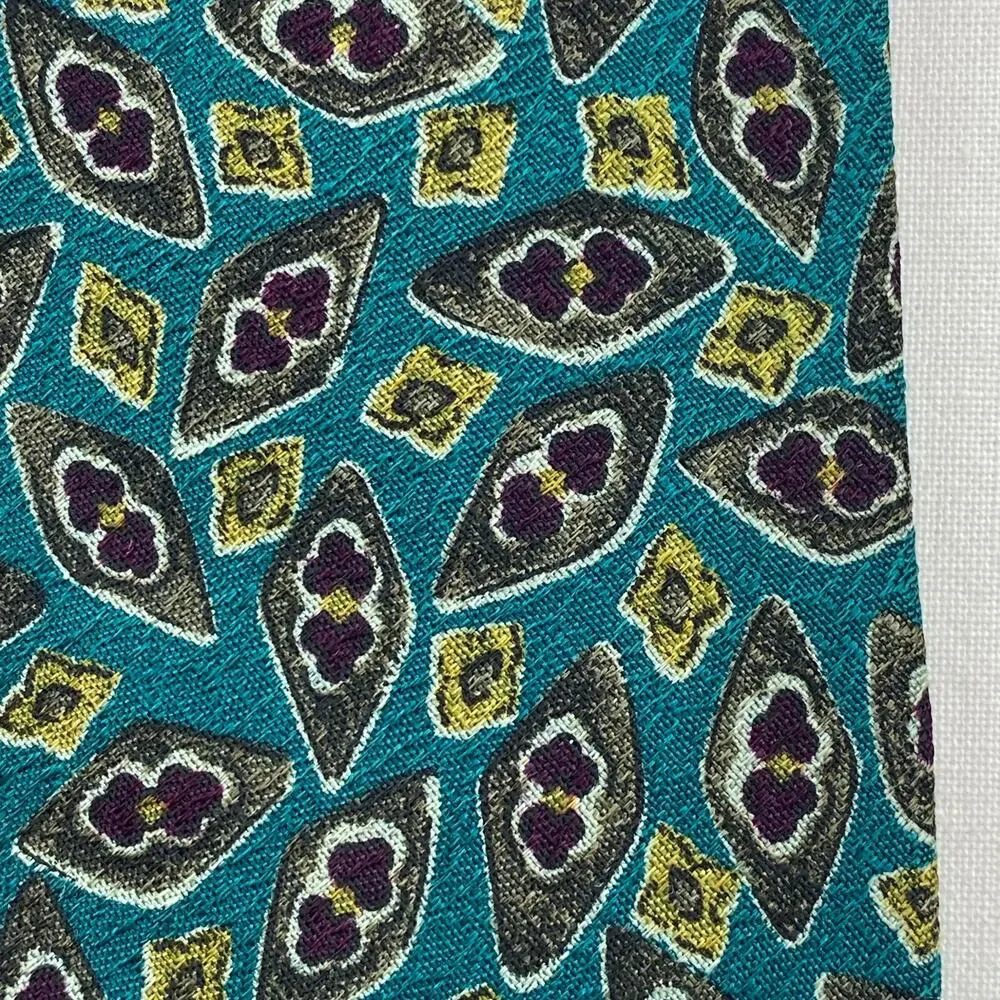Lot of 3 CHRISTIAN DIOR MONSIEUR Silk Necktie Medallion Geometric Paisley VTG